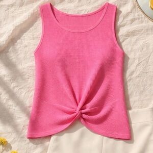 INC International Concepts Fuchsia Twist Tank Top